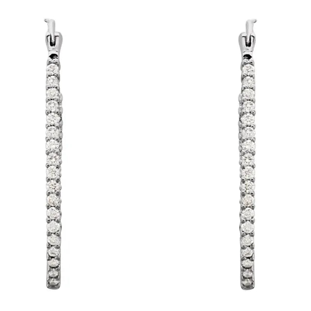 Life of the Party Natural Diamond Inside-Outside Earrings