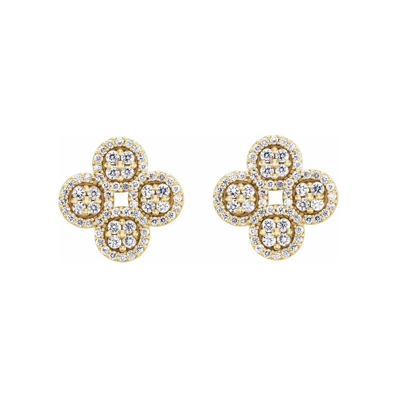 In Love with Clovers Diamond Studs