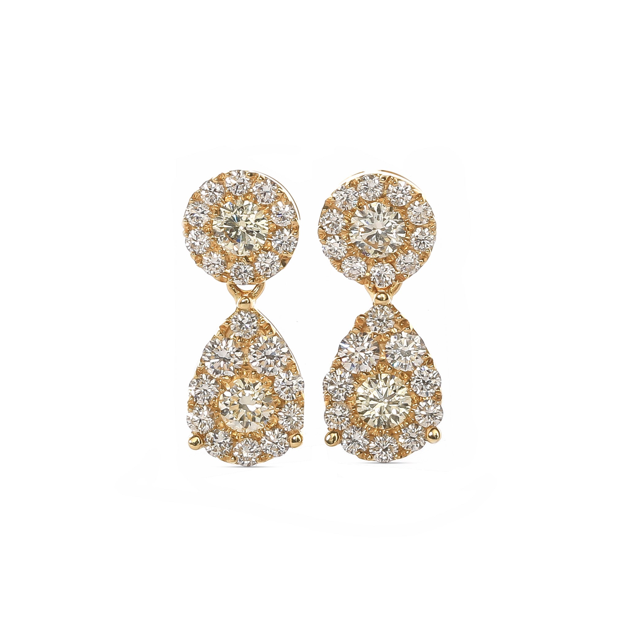 Happy Teardrop Diamond Earrings