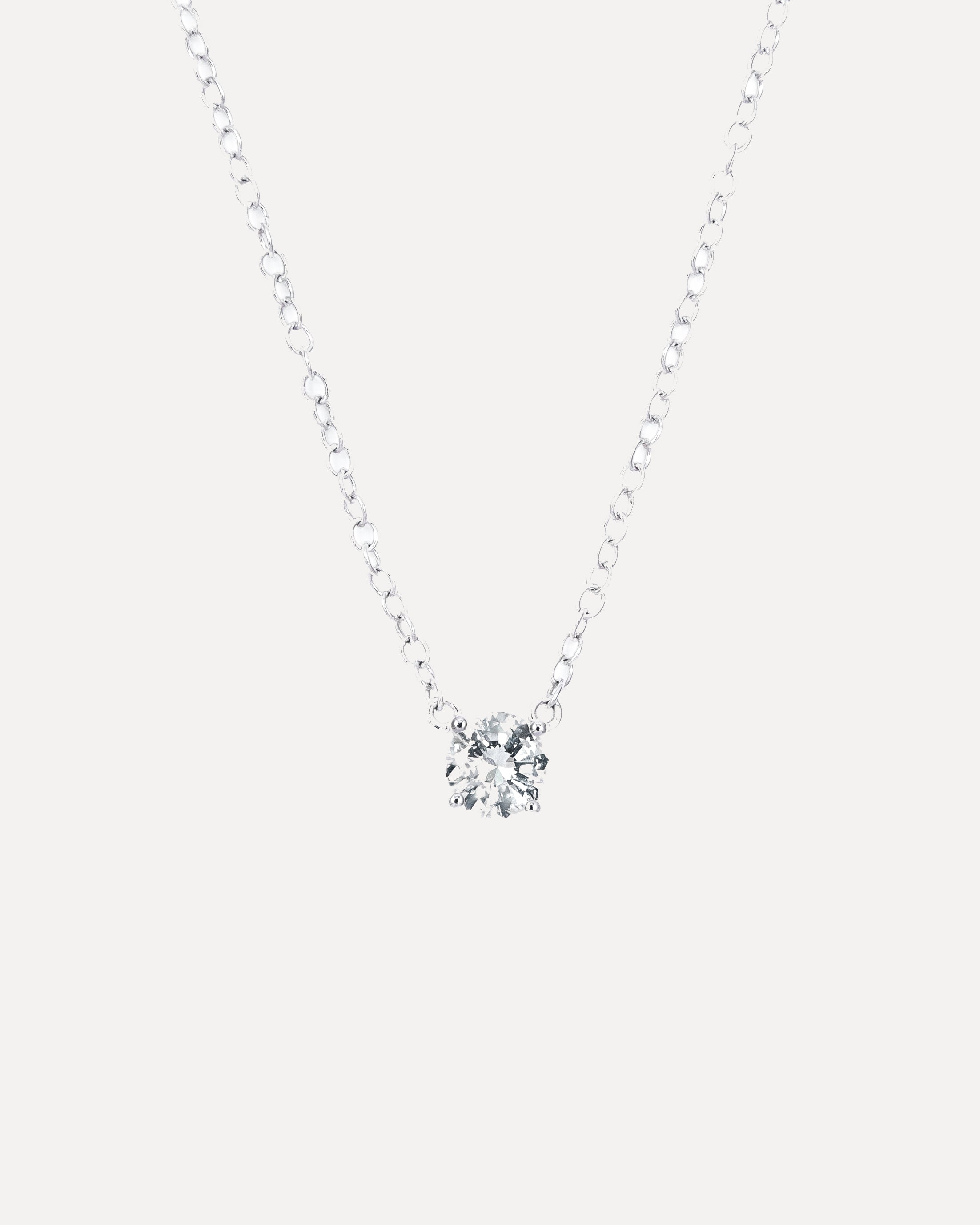 Never Alone Solitaire Diamond Pendant in 14K Gold