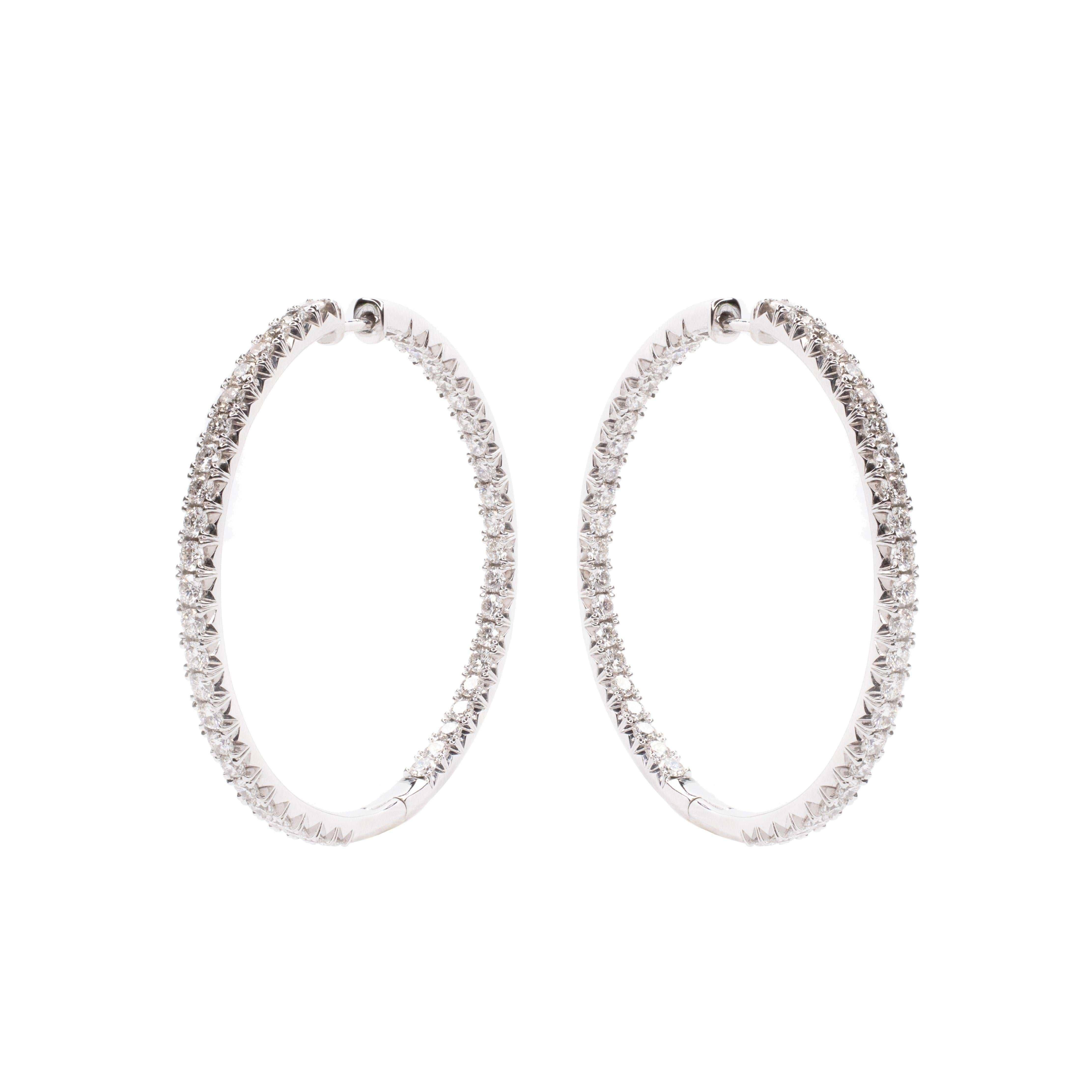 Large Diamond Inside-Out Earrings - Lumije New York