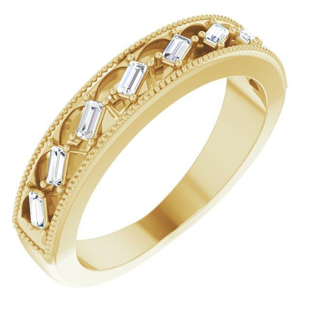 The Rialto Diamond Baguette Band - Lumije New York